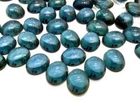 Swarovski 10x8 mm Vintage 2190 Montana Unfoiled Flat Back Oval Cabochon Cabs
