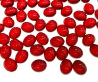Swarovski 10x8 mm Vintage 2190 Siam Unfoiled Flat Back Oval Cabochon Cabs