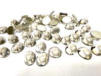 Swarovski 10x8 mm Vintage 2190 Crystal Foiled Flat Back Oval Cabochon Cabs