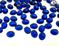 Swarovski 18x13 mm Vintage Dark Sapphire unfoiled Flat Back Oval Cabochon 2/6 Pieces