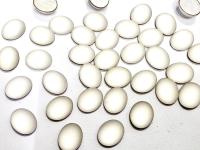 Swarovski 18x13 mm Vintage Crystal Matt Finish Foiled Flat Back Oval Cabochon 2/6 Pieces