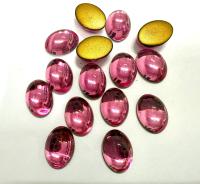 Swarovski 18x13 mm Vintage Rose Foiled Flat Back Oval Cabochon 2/6 Pieces