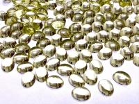 Swarovski 10x8 mm Vintage 2190 Jonquil Unfoiled Flat Back Oval Cabochon Cabs