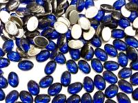 Swarovski Oval Cabochons Dark Sapphire Chrome 6x4mm, 2190/4 Flat Back Glass Stones
