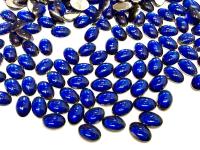 Swarovski Oval Cabochons Dark Sapphire Chrome 6x4mm, 2190/4 Flat Back Glass Stones