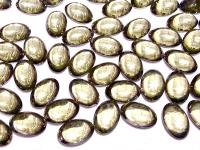 Swarovski Oval Cabochons Jonquil Chrome 6x4mm, 2190/4 Flat Back Glass Stones