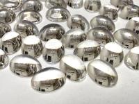 Swarovski 14x10 mm Vintage 2190 Crystal Unfoiled Flat Back Oval Cabochon Cabs