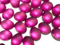 Swarovski 8x6 mm Vintage 2190 Matt Fuchsia Foiled Flat Back Oval Cabochon Cabs