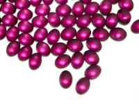 Swarovski 8x6 mm Vintage 2190 Matt Fuchsia Foiled Flat Back Oval Cabochon Cabs