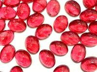 Swarovski 8x6 mm Vintage 2190 Ruby Quartz Unfoiled Flat Back Oval Cabochon Cabs