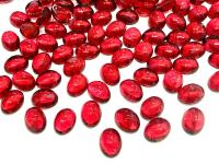Swarovski 8x6 mm Vintage 2190 Ruby Quartz Unfoiled Flat Back Oval Cabochon Cabs