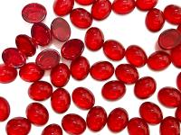 Swarovski 8x6 mm Vintage 2190 Siam Unfoiled Flat Back Oval Cabochon Cabs