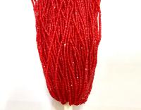 Crystal Matt Ruby Charlotte Cut Seed Beads 11/0