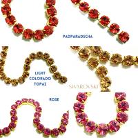 39ss Swarovski Close setting Rhinestone Chain, strass chains 8mm