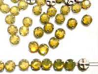 Vintage Swarovski Crystal Sand Opal Rose Montees, 40ss Silver Plated Settings