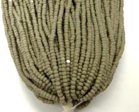 11/0 Charlotte Cut Beads, MATT Opaque Grey, 2.0mm Jewelry Beads
