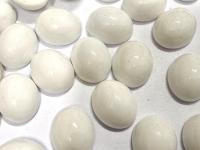 Swarovski Vintage Chalk white Cabochons, 12x10 mm Crystal Flat Back