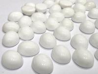 Swarovski Vintage Chalk white Cabochons, 12x10 mm Crystal Flat Back
