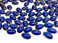Swarovski Oval Cabochons Dark Sapphire Chrome 6x4mm, 2190/4 Flat Back Glass Stones
