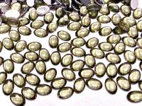 Swarovski Oval Cabochons Jonquil Chrome 6x4mm, 2190/4 Flat Back Glass Stones