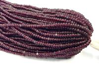 Transparent Deep Amethyst Charlotte Cut Glass Beads, 2.0mm, 11/0 Hanks