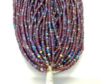 Charlotte Cut Seed Beads 11/0, Patina Matt Amethyst Aurore Boreale