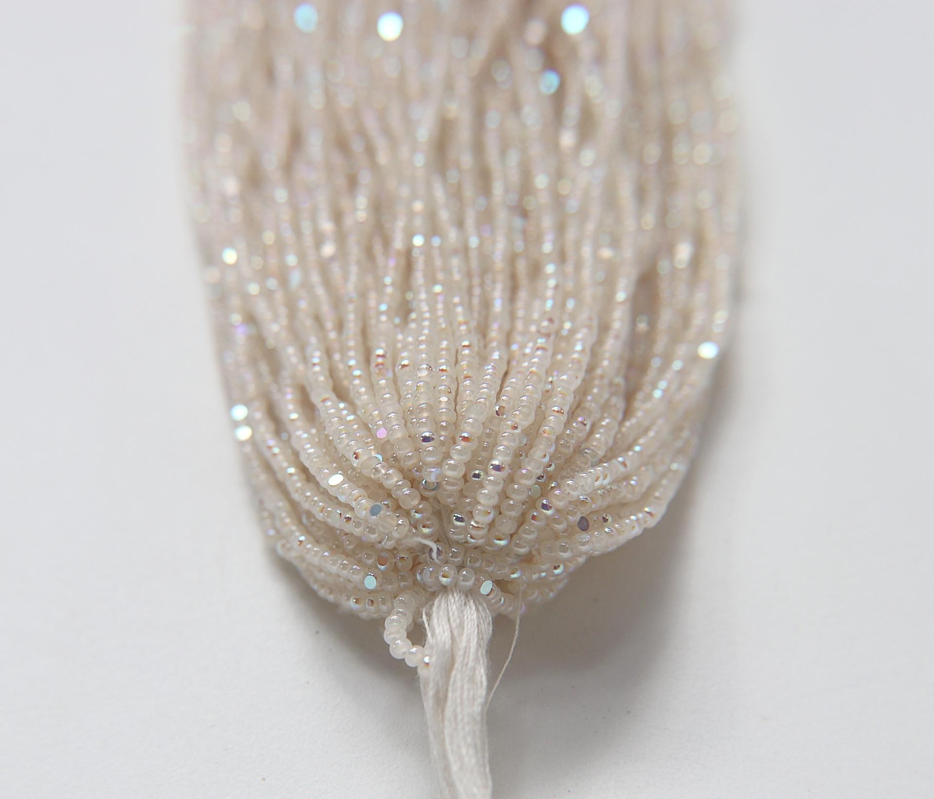 11/0 Hanks Charlotte Cut Beads Patina White Alabaster Aurore Boreale 1/5/25/50/100 Hanks PREMIUM SEED BEADS, Native Supplies
