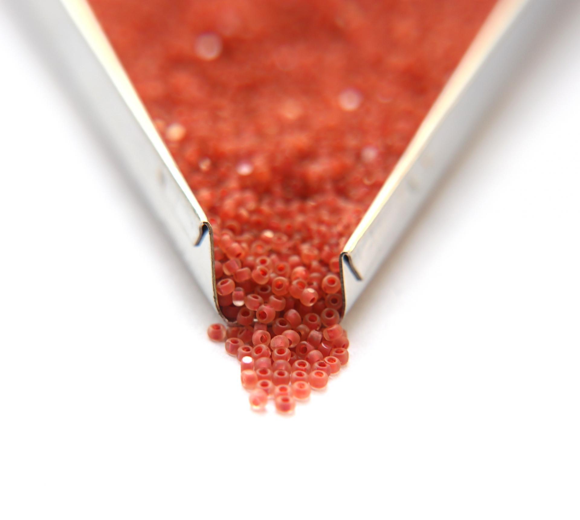 11/0 Charlotte Cut Beads Crystal Matt Vintage Rose Lined 10/20/50/250/500 Grams embroidery materials, jewelry making, native vintage beads