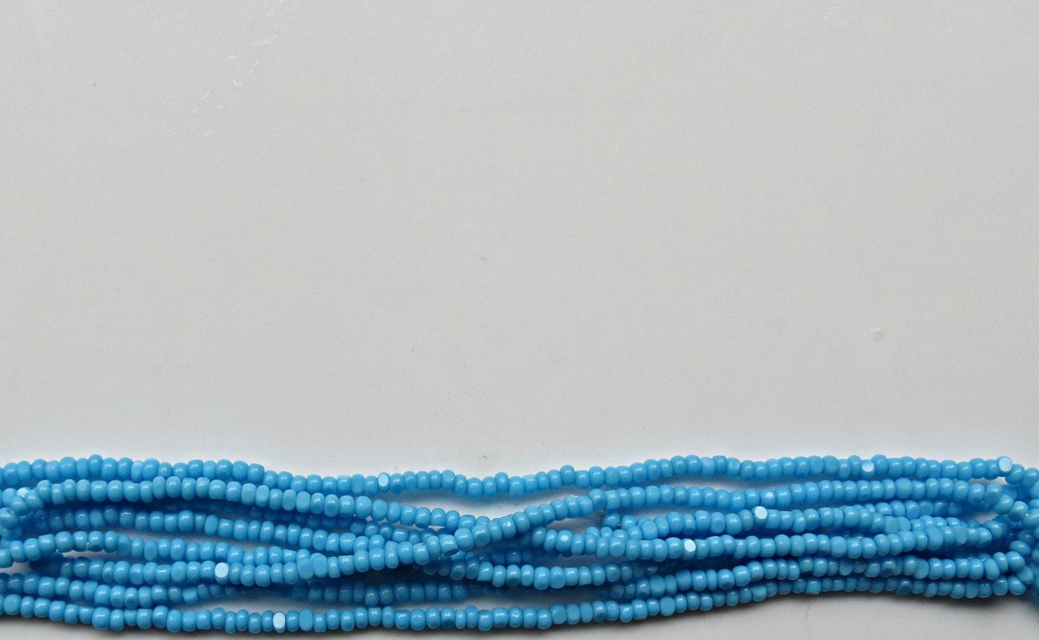 13/0 Charlotte true Cut Beads Opaque Turquoise 5/10/20/50/250/500 Grams native beads, jewlery making, findings