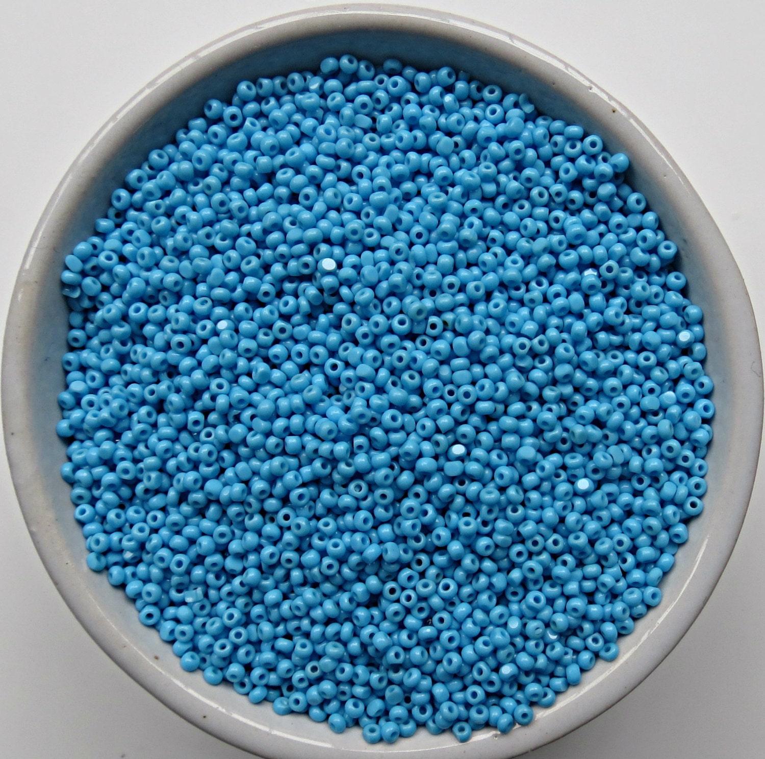 13/0 Charlotte true Cut Beads Opaque Turquoise 5/10/20/50/250/500 Grams native beads, jewlery making, findings
