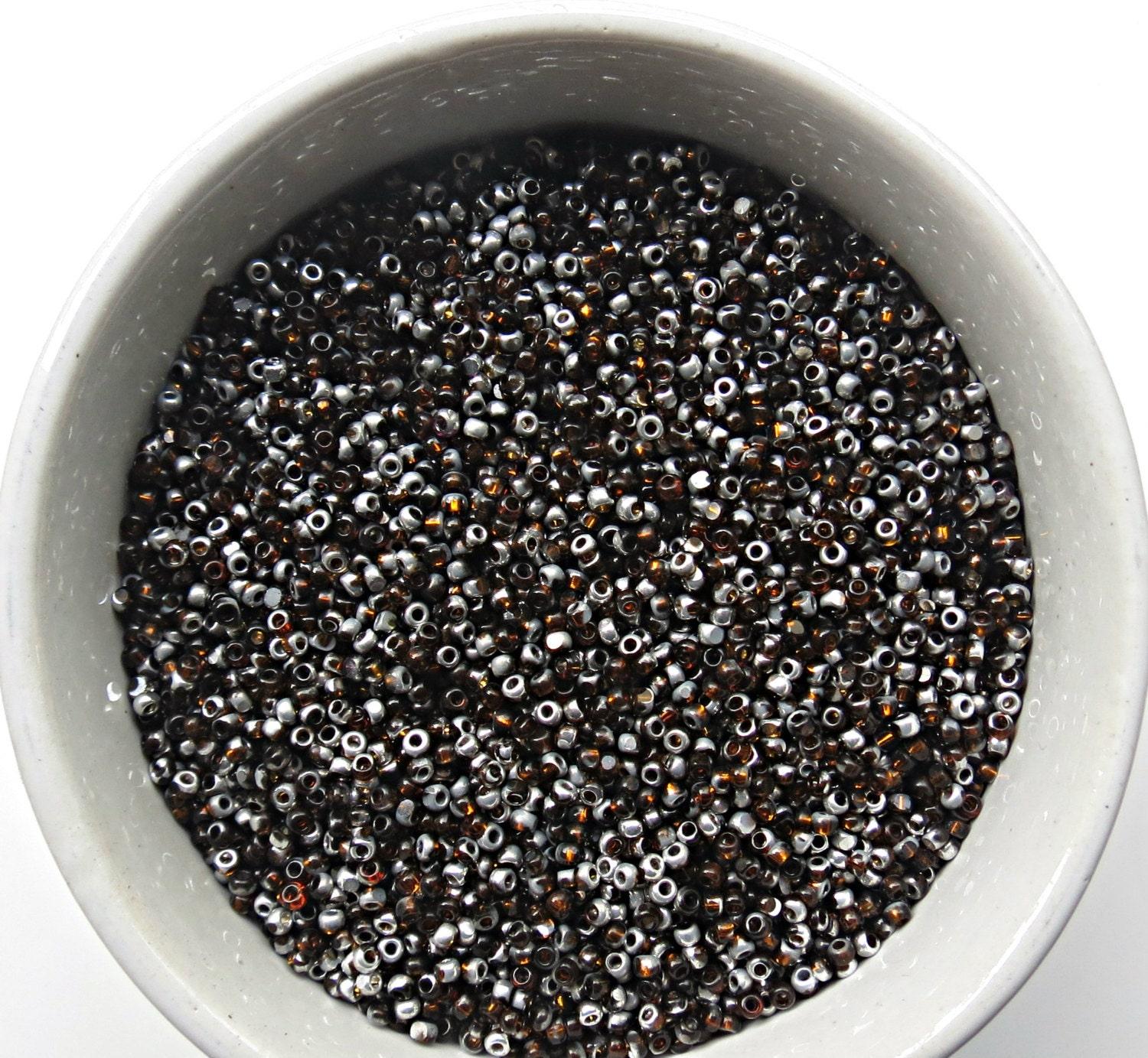 11/0 Charlotte true Cut Beads Patina Transparent Smoke Topaz Silver 10/20/50/250/500 Grams