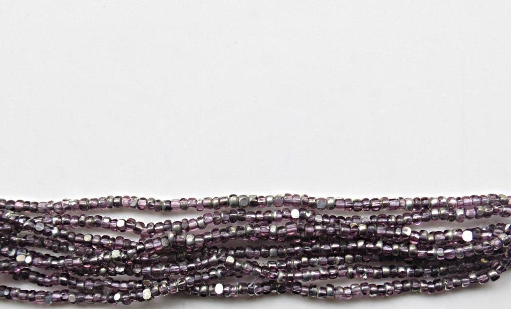 11/0 Charlotte true Cut Beads Patina Transparent Light Amethyst Silver 10/20/50/250/500 Grams vintage findings, embroidery materials, craft