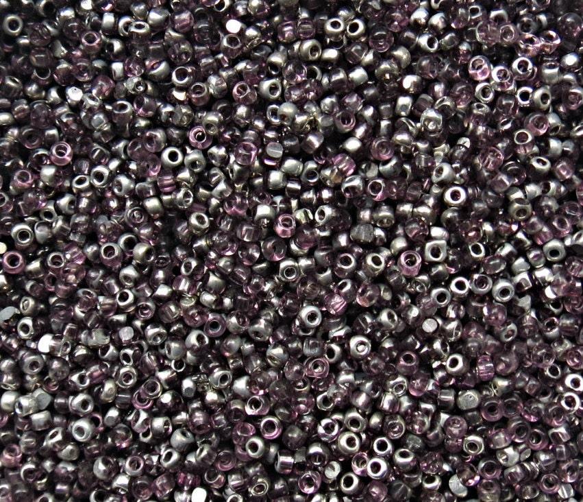 11/0 Charlotte true Cut Beads Patina Transparent Light Amethyst Silver 10/20/50/250/500 Grams vintage findings, embroidery materials, craft