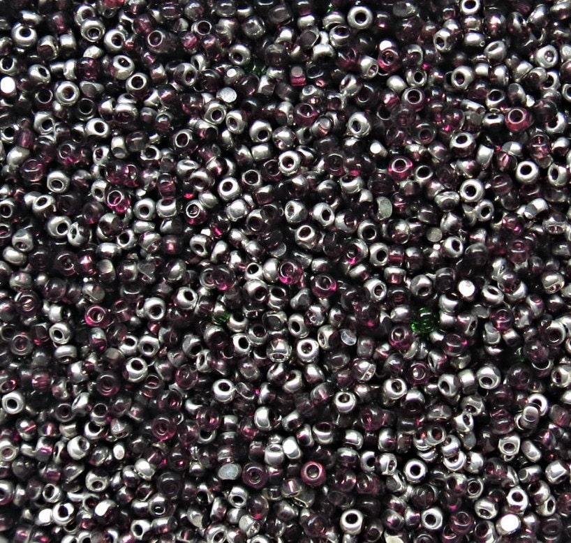 11/0 Charlotte true Cut Beads Patina Transparent Amethyst Silver 10/20/50/250/500 Grams PREMIUM SEED Beads, vintage supplies
