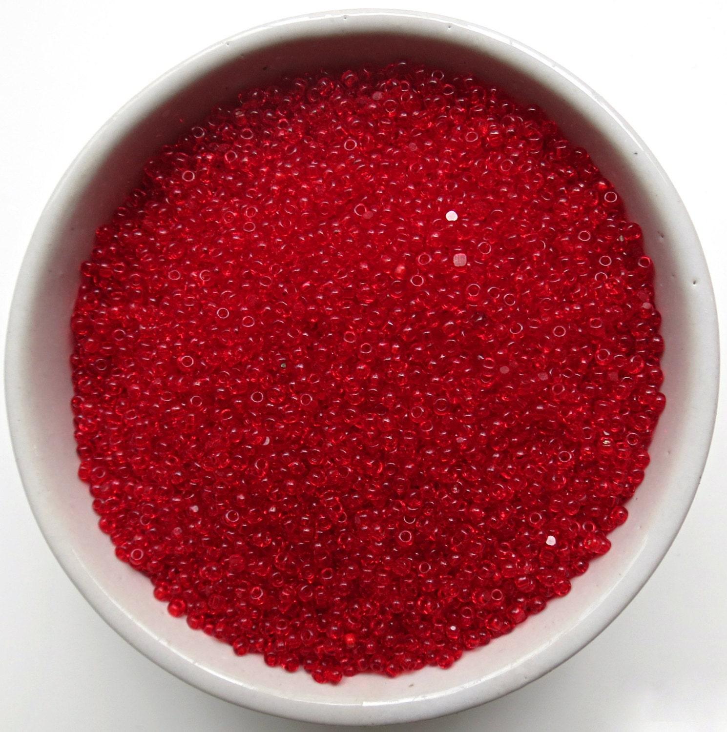11/0 Charlotte true Cut Beads Light Siam 10/20/50/250/500 Grams (10 grams 1300 Pieces)
