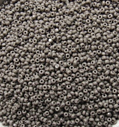 11/0 Charlotte true Cut Beads 2 MM Grey Opaque 10/20/50/250/500 Grams PREMIUM SEED Beads, vintage supplies