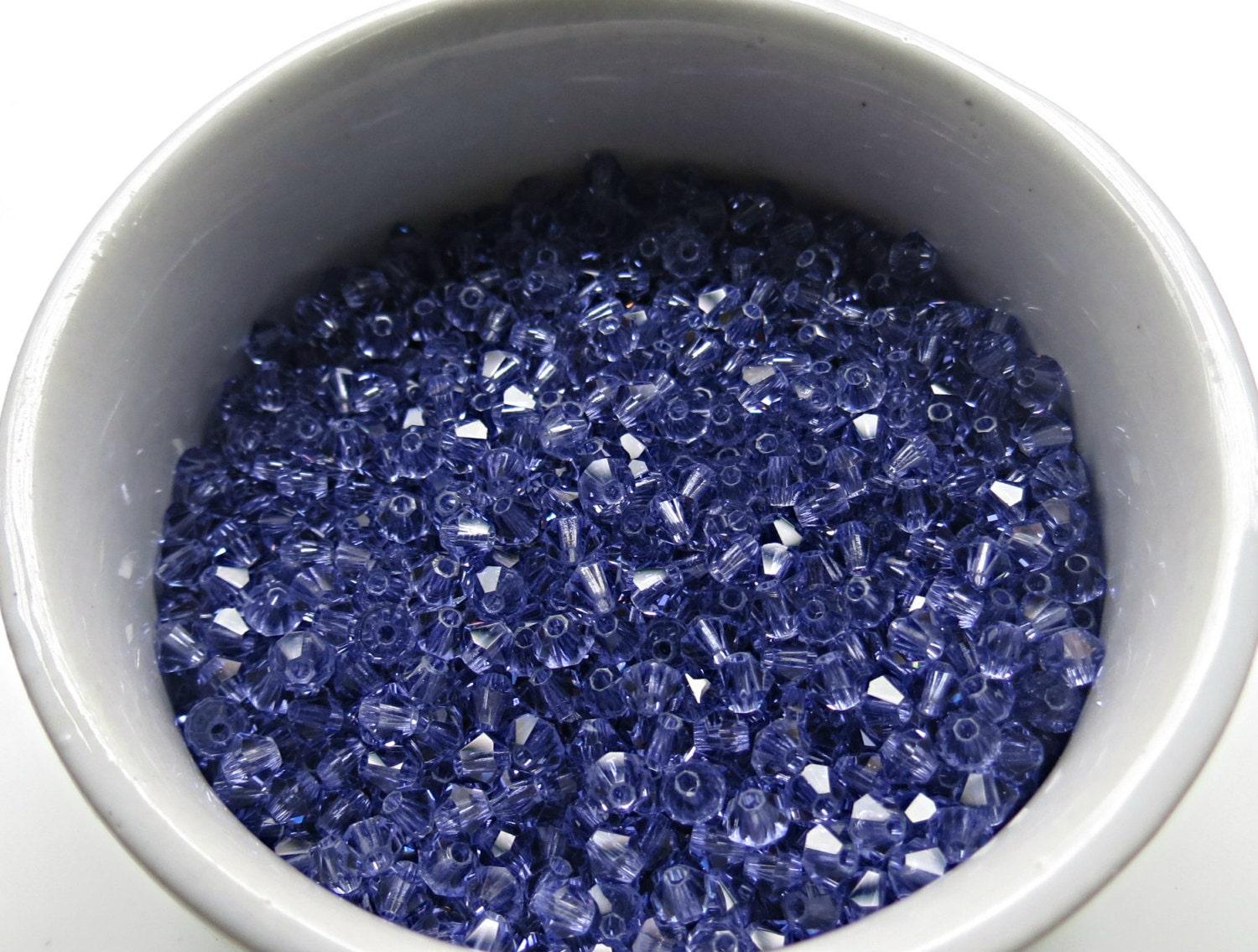 3mm Tanzanite Swarovski Bicone 36/72/144/432/720 Pieces Jewelry findings, embroidery materials, jewelry making, rare beads, craft supply