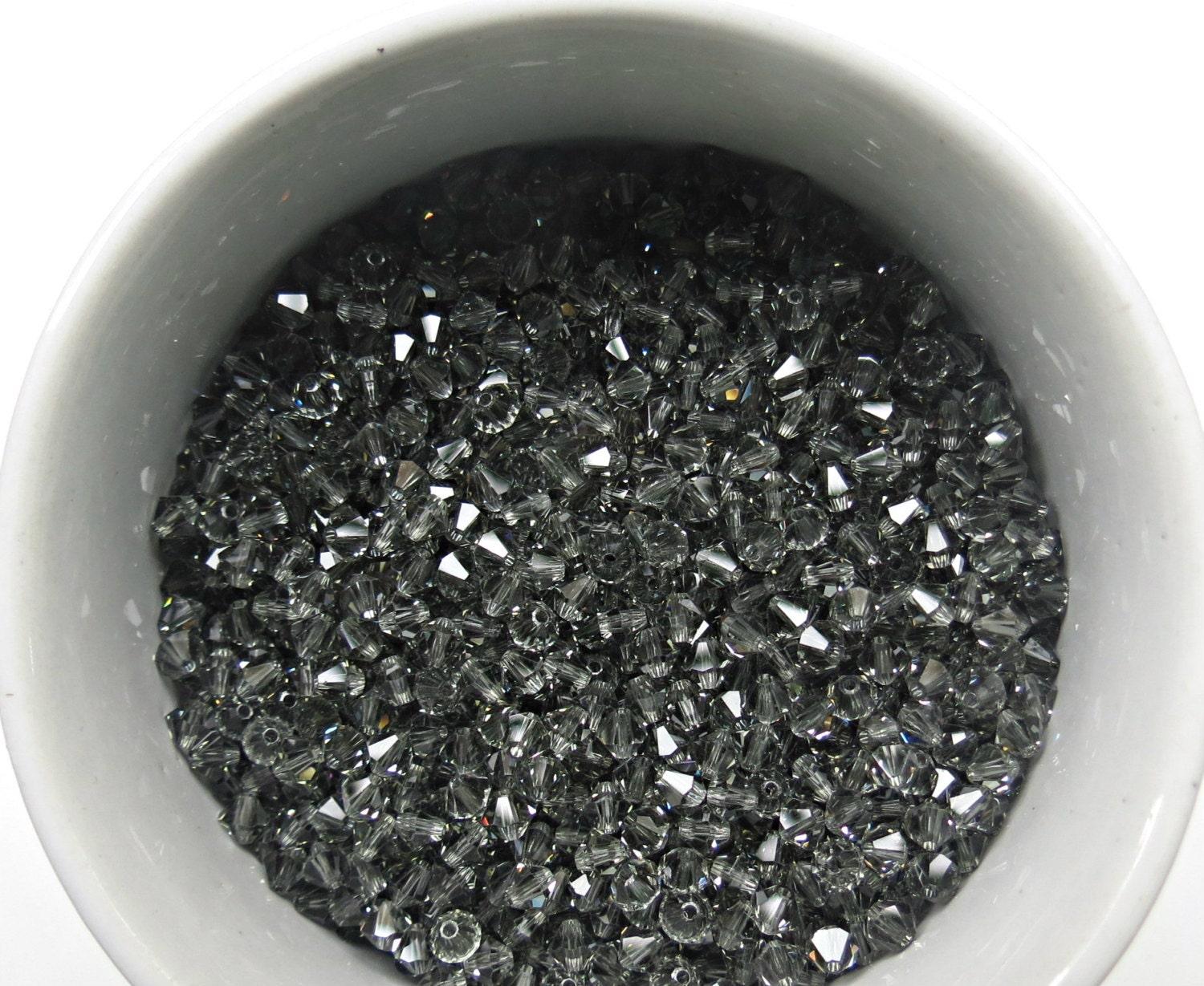 3mm Black Diamond Swarovski Bicone loose Beads 36/72/144/432/720 Pieces (215) Jewelry findings, embroidery materials, jewelry making, rare