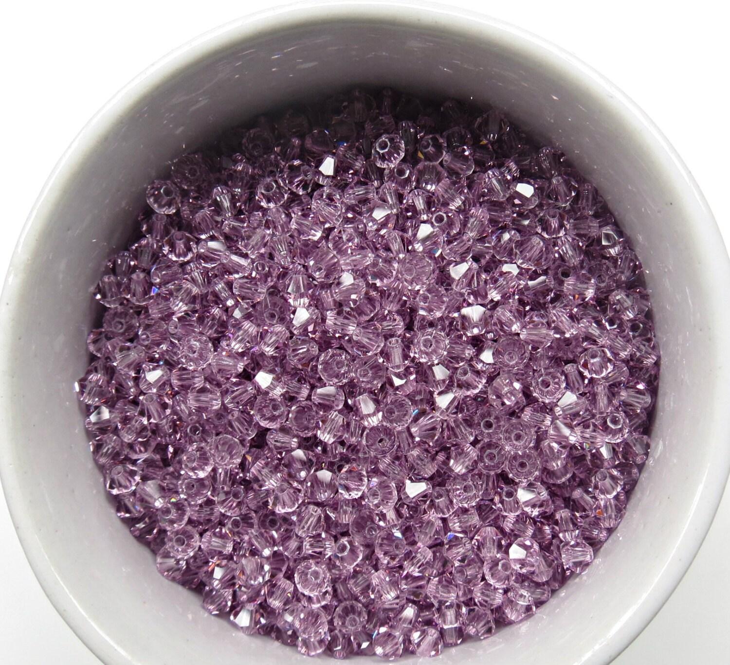 Light Amethyst (3mm) Swarovski Bicone Beads 36/72/144/432/720 Pieces (212) loose beads, couture materials, jewelry making