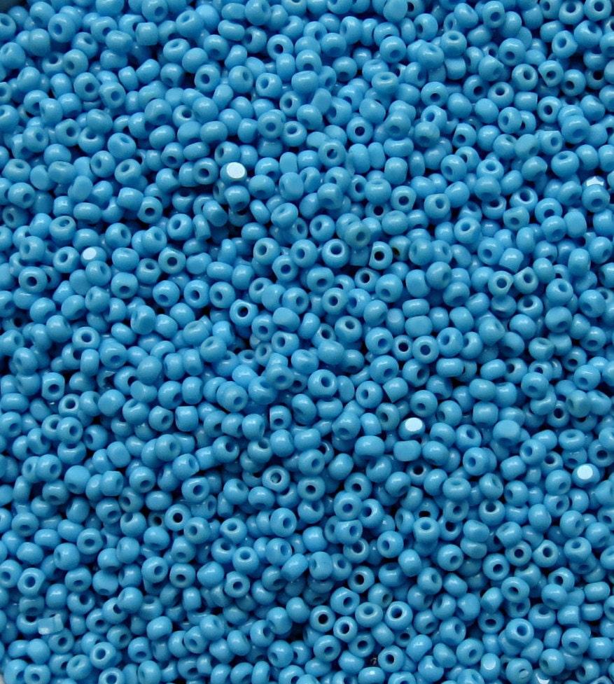 13/0 Charlotte true Cut Beads Opaque Turquoise 5/10/20/50/250/500 Grams native beads, jewlery making, findings
