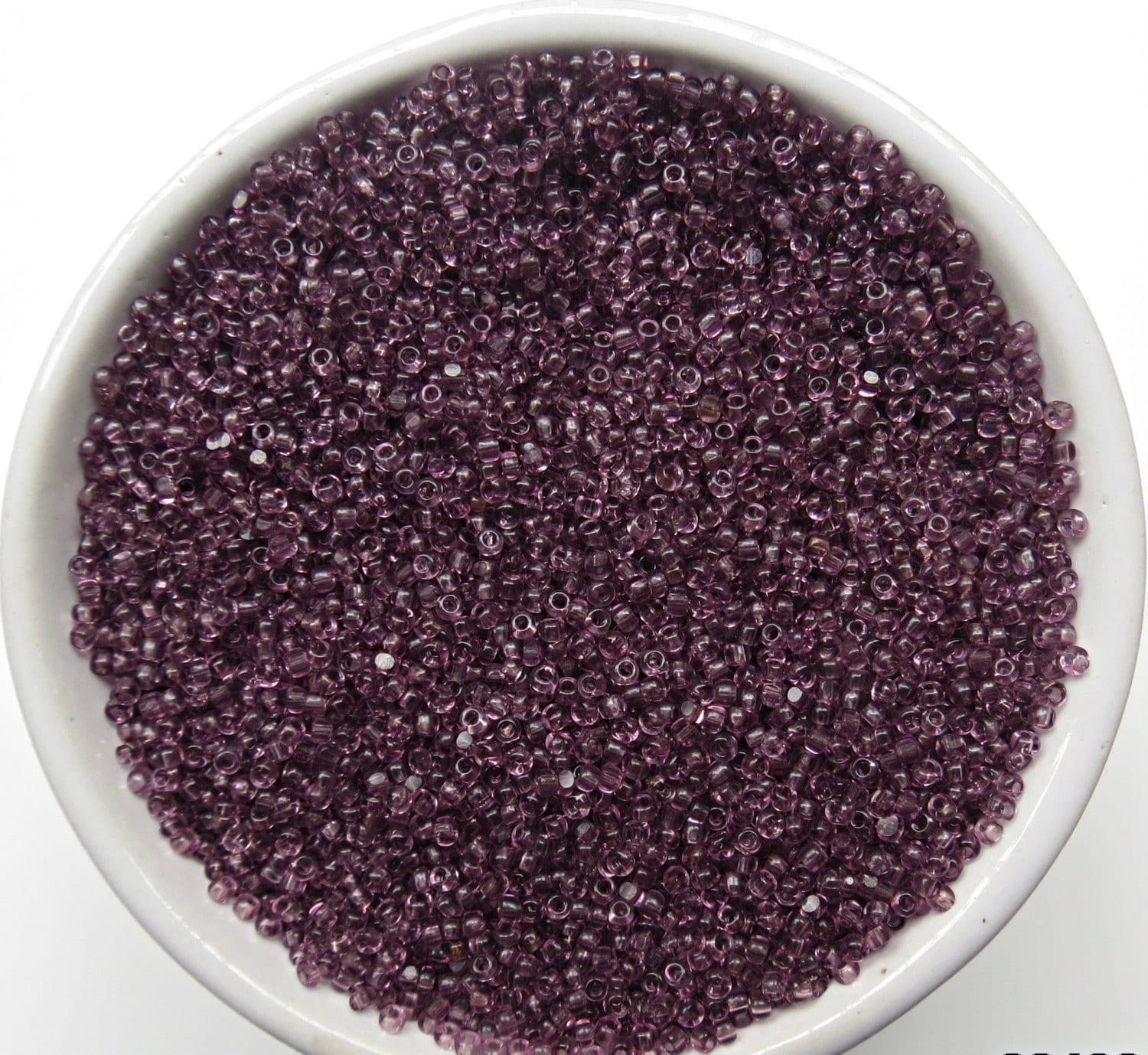 11/0 Charlotte true Cut Beads Light Amethyst 10/20/50/250/500 Grams (1300 Pieces per 10 Grams)
