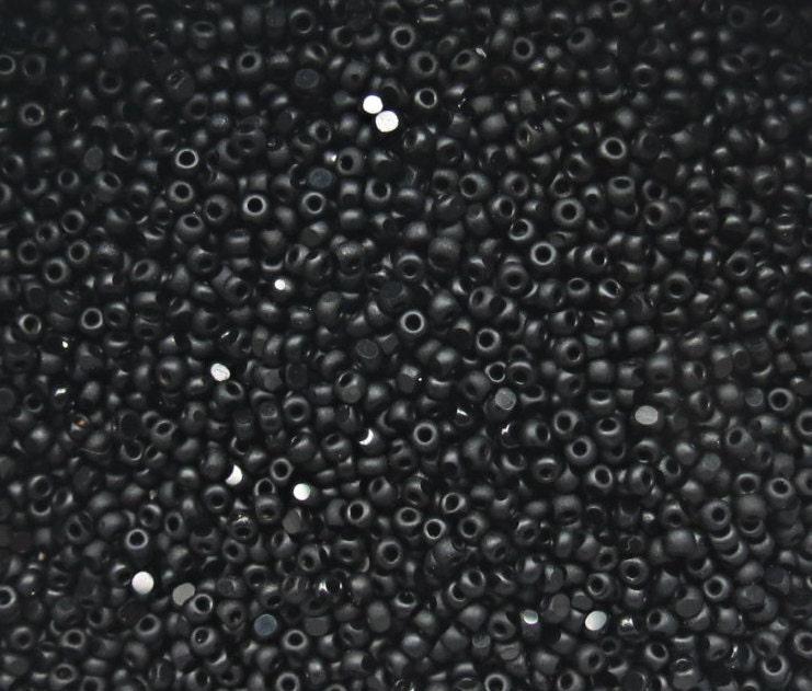 13/0 Charlotte true Cut Beads Matt Black 5/10/20/50/250/500 Grams Premium Seed Beads