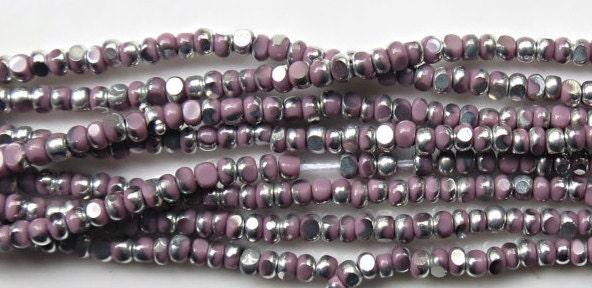 11/0 Charlotte true Cut Beads Patina Opaque Light Purple Silver 10/20/50/250/500 Grams vintage findings, embroidery materials, craft supply