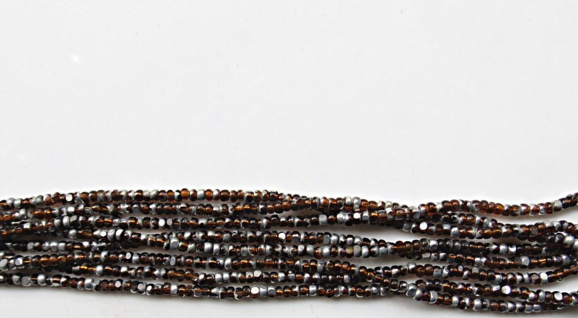 11/0 Charlotte true Cut Beads Patina Transparent Smoke Topaz Silver 10/20/50/250/500 Grams