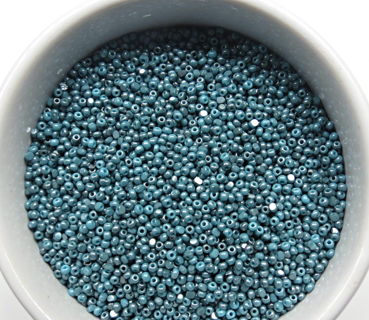 13/0 Charlotte true Cut Beads Ionized Turquoise Opaque 5/10/20/50/250/500 Grams embroidery materials, jewelry making, vintage beads, rare