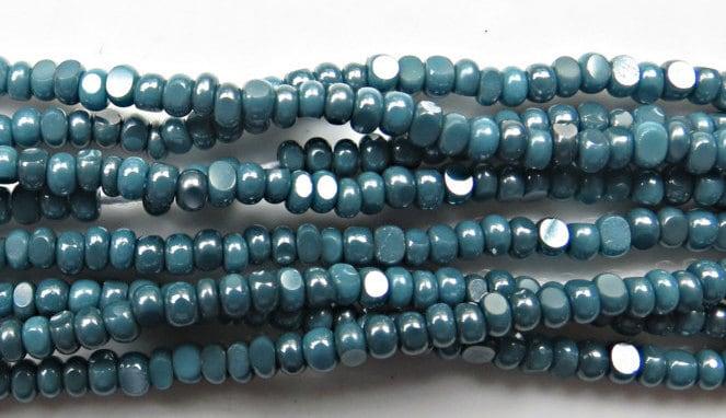 13/0 Charlotte true Cut Beads Ionized Turquoise Opaque 5/10/20/50/250/500 Grams embroidery materials, jewelry making, vintage beads, rare