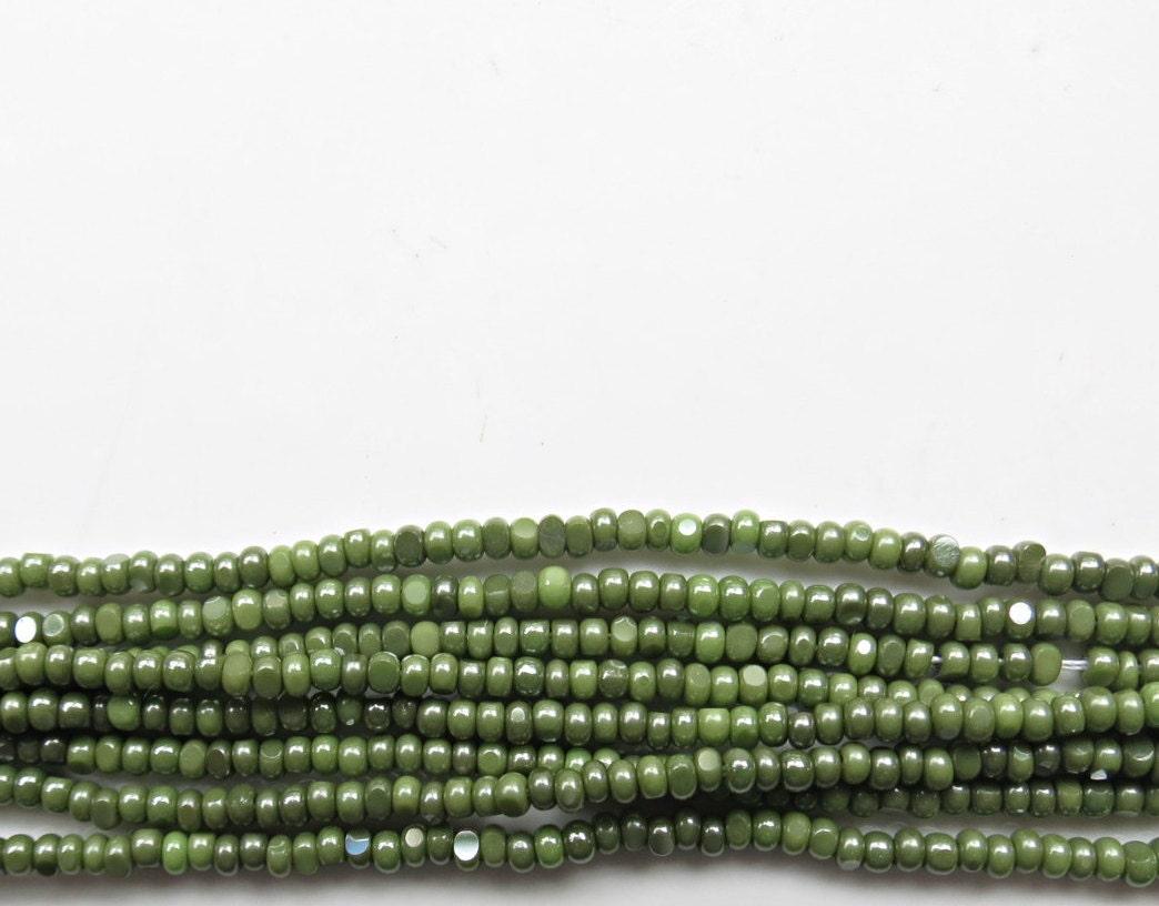 Charlotte true Cut Beads 11/0 Ionized Peridot Opaque 10/20/50/250/500 Grams