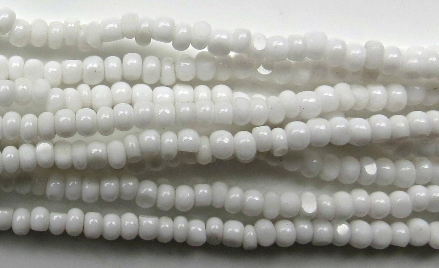 11/0 Hanks Charlotte Cut Beads 03050 Chalk White 1/5/25/50/100 Hanks 2.0mm glass beads, jewelry supply, findings, craft supply, vintage bead