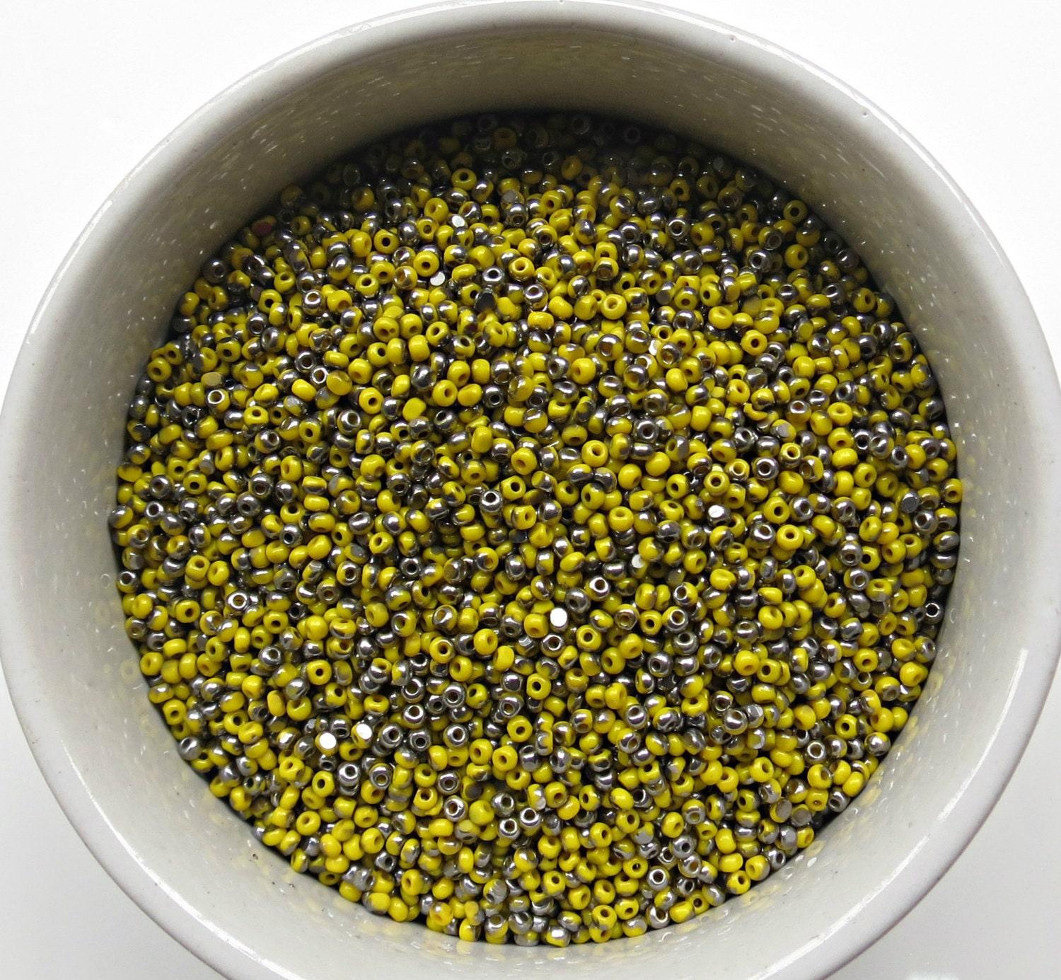 11/0 Charlotte true Cut Beads Patina Opaque Yellow Gun Metal 10/20/50/250/500 Grams 1300 Pieces faceted seed beads embroidery materials