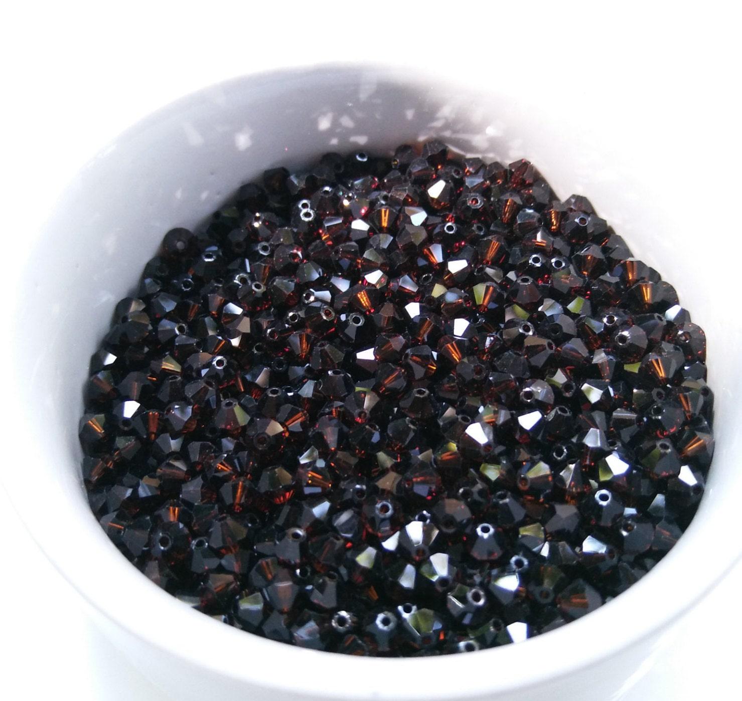 4/5mm Mocca Swarovski Bicone beads 36/72/144/432/720 Pieces (396) VINTAGE SWAROVSKI, wedding decorations, embroidery materials, rare beads